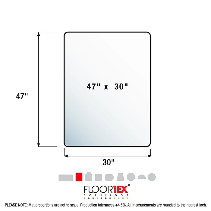 Cleartex Floortex® Ultimat® 30 X 47" Rectangular Chair Mat For Hard Floors, Polycarbonate (12197519ER) 7 Cleartex Floortex® Ultimat® 30 X 47" Rectangular Chair Mat For Hard Floors, Polycarbonate (12197519ER) - Image 7