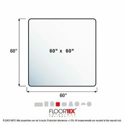 Floortex® Ultimat® 60" X 60" Square Chair Mat For Hard Floors, Polycarbonate (1215015019ER) -Office Chair Mats Sales Store unnamed file 1205