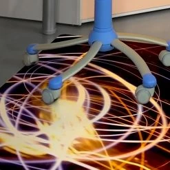 Floortex® Colortex® "Light Swirl" Design 36" X 48" Rectangular Chair Mat For Hard Floors, Polycarbonate (229220ECLS)