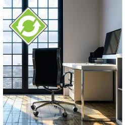 Office Chair Mats Sales Store 29 Floortex® Ecotex® Recycled 48" X 51" Rectangular Chair Mat For Hard Floors, Recycled PET (ECO4851LP)