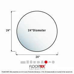 Floortex® Ultimat® 24" Diameter Circular Chair Mat For Hard Floors, Polycarbonate (126020RR) -Office Chair Mats Sales Store unnamed file 1338
