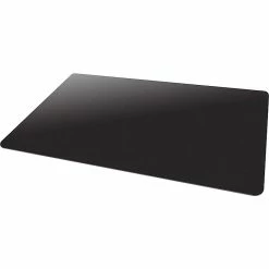 Deflect-O Black Mat Standard 45" X 53'' Rectangular Chair Mat For Hard Floor, Resin (CM21242BLKCOM)
