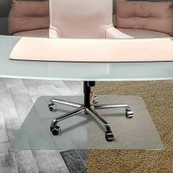 Cleartex Floortex® Unomat Anti-Slip 48 X 60" Rectangular Chair Mat For Hard Floors And Carpet Tiles, Polycarbonate (1215020ERA)