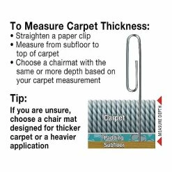 Deflect-O DuraMat 45" X 53'' Rectangular W/Lip Chair Mat For Carpet, Vinyl (DEFCM13233) -Office Chair Mats Sales Store unnamed file 144