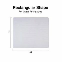 Staples 45" X 53'' Rectangle Chair Mat For Medium Pile Carpet, Vinyl (28592) -Office Chair Mats Sales Store unnamed file 177