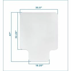 Mount-It! 35.5" X 47" Rectangular Carpet Chair Mat, Clear Vinyl (MI-7817) -Office Chair Mats Sales Store unnamed file 218