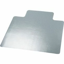 Universal Cleated 45" X 53" Rectangular W/Lip Chair Mat For Carpet, Vinyl (UNV56807)