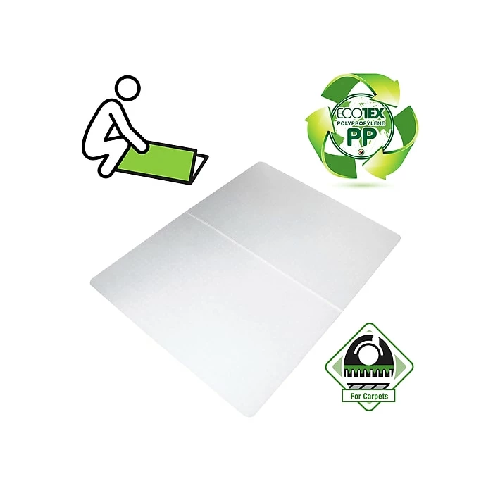 Ecotex Floortex Revolutionmat 45" X 53" Rectangular Chair Mat For Carpet, Polypropylene (NCMFLLGC0003) 2 Ecotex Floortex Revolutionmat 45" X 53" Rectangular Chair Mat For Carpet, Polypropylene (NCMFLLGC0003) - Image 2