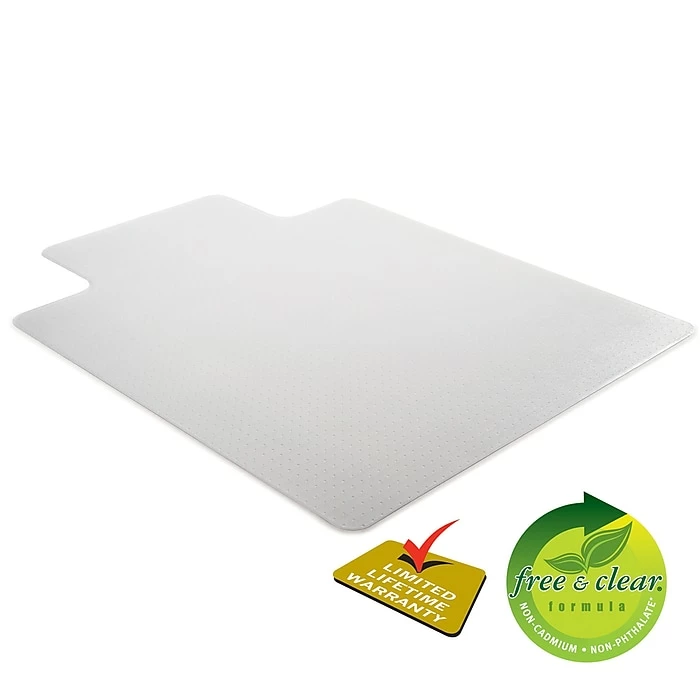 Deflect-O Deflecto Chair 48''x36'' Vinyl Chair Mat For Carpet, Rectangular W/Lip (DEFCM14113COM) 6 Deflect-O Deflecto Chair 48''x36'' Vinyl Chair Mat For Carpet, Rectangular W/Lip (DEFCM14113COM) - Image 6