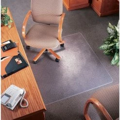 Deflect-O® SuperMat Chairmats For Medium Weight Carpeting, 45x53" Overall, 25x12" Lip -Office Chair Mats Sales Store unnamed file 332