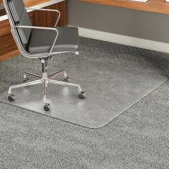 Deflect-O ExecuMat 46'' X 60'' Rectangular Chair Mat With Padding, Carpet (CM17443F)