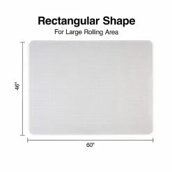 Staples 46" X 60'' BerberMat Carpet Chair Mat, Rectangular, Crystal Clear Vinyl (20234-CC) -Office Chair Mats Sales Store unnamed file 40