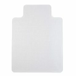 Staples 36" X 48'' PlushMat Medium Pile Rectangular Carpet Chair Mat W/Lip, Crystal Clear Vinyl (20238-CC)