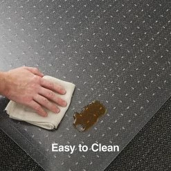 Staples 36" X 48'' PlushMat Medium Pile Rectangular Carpet Chair Mat W/Lip, Crystal Clear Vinyl (20238-CC) -Office Chair Mats Sales Store unnamed file 51