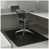 Deflect-O EconoMat 46" X 60" Occasional Use Chair Mat For Commercial Low Pile Carpeting, Black (CM11442FBLK)
