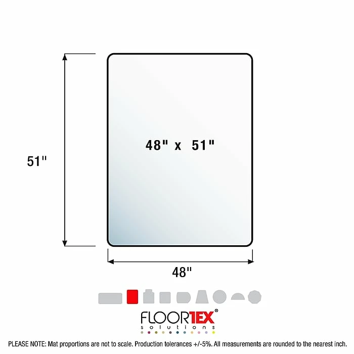 Floortex® Ecotex® 48" X 51" Rectangular Chair Mat For Carpets Up To 3/8", Enhanced Polymer (ECO114851EP) 7 Floortex® Ecotex® 48" X 51" Rectangular Chair Mat For Carpets Up To 3/8", Enhanced Polymer (ECO114851EP) - Image 7
