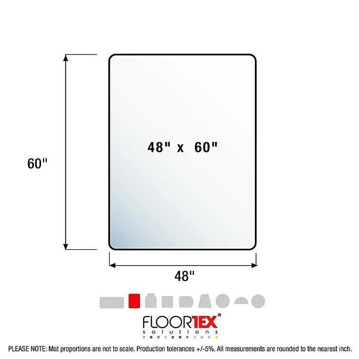 Cleartex Floortex® Advantagemat® 48" X 60" Rectangular Chair Mat For Carpets Up To 1/4", Vinyl (1115225EV) 7 Cleartex Floortex® Advantagemat® 48" X 60" Rectangular Chair Mat For Carpets Up To 1/4", Vinyl (1115225EV) - Image 7