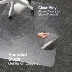 Staples 36" X 48" Rectangular BerberMat Low Pile Carpet Chair Mat W/Lip, Vinyl (20229-CC) -Office Chair Mats Sales Store unnamed file 64