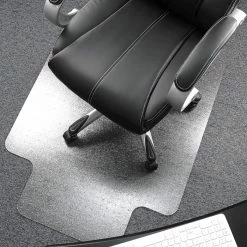 Cleartex Floortex® Ultimat® 48" X 60" Rectangular With Lip Chair Mat For Carpets Up To 1/2", Polycarbonate (1115223LR)