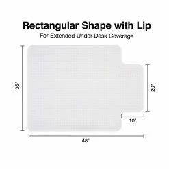 Staples 36" X 48" Rectangular BerberMat Low Pile Carpet Chair Mat W/Lip, Vinyl (20229-CC) -Office Chair Mats Sales Store unnamed file 66