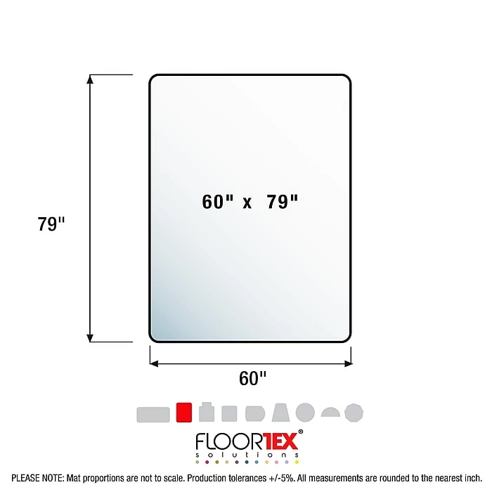Cleartex Floortex® Ultimat® 60 X 79" Rectangular Chair Mat For Carpets, Polycarbonate (FR1115020023ER) 9 Cleartex Floortex® Ultimat® 60 X 79" Rectangular Chair Mat For Carpets, Polycarbonate (FR1115020023ER) - Image 9