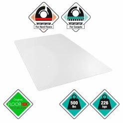 Cleartex Floortex® Megamat® Extra Thick 35" X 47" Rectangular Chair Mat For Hard Floors & Carpets, Polycarbonate (FCM12895ER) -Office Chair Mats Sales Store unnamed file 777