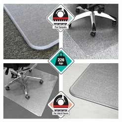 Cleartex Floortex® Megamat® Extra Thick 35" X 47" Rectangular Chair Mat For Hard Floors & Carpets, Polycarbonate (FCM12895ER) -Office Chair Mats Sales Store unnamed file 782