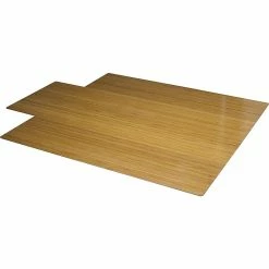 Staples 44"x52" Roll Up Bamboo Chair Mat, Natural