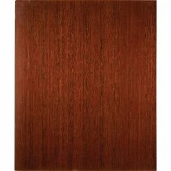 Anji Mountain Deluxe Roll-Up Bamboo Chair Mat, Rectangular, 42" X 48", Dark Cherry (AMB24035W)