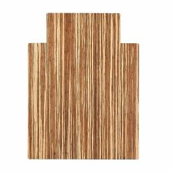 Anji Mountain Strand-Woven Bamboo Roll-Up Chairmat, 36" X 48" With Lip (AMB24061)