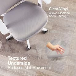 Staples 36" X 48'' Hard Floor Chair Mat, Rectangular W/ Lip, Clear Vinyl (STP-15987) 8 Staples 36" X 48'' Hard Floor Chair Mat, Rectangular W/ Lip, Clear Vinyl (STP-15987) -Office Chair Mats Sales Store unnamed file 888