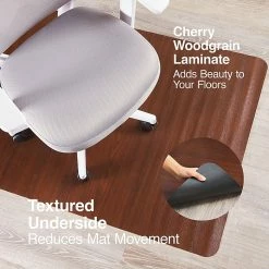Staples 36" X 48" Rectangular Hard Floor Chair Mat, Cherry Laminate (23342) -Office Chair Mats Sales Store unnamed file 894