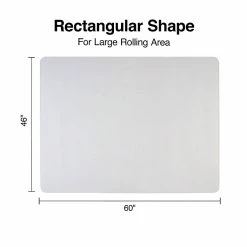 Staples 46" X 60'' Rectangular Hard Floor Chair Mat, Crystal Clear Vinyl (20230-CC) -Office Chair Mats Sales Store unnamed file 908