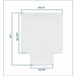 Mount-It! 35.5" X 47" Rectangular Desk Chair Mat For Hardwood Floor, Clear Vinyl (MI-7818) -Office Chair Mats Sales Store unnamed file 925