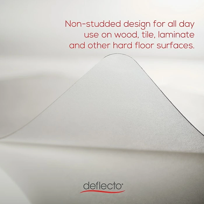 Deflect-O Economat 46" X 60" Chair Mat For Hard Floors, Vinyl (DEFCM2E442FCOM) 3 Deflect-O Economat 46" X 60" Chair Mat For Hard Floors, Vinyl (DEFCM2E442FCOM) - Image 3