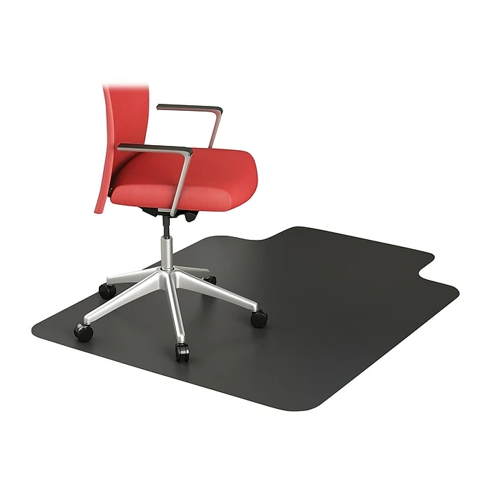 Deflect-O EconoMat 36" X 48'' Rectangular W/Lip Chair Mat For Hard Floor, Vinyl (CM21112BLKCOM) 2 Deflect-O EconoMat 36" X 48'' Rectangular W/Lip Chair Mat For Hard Floor, Vinyl (CM21112BLKCOM) - Image 2